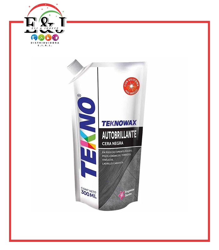 CERA AUTOBRILLANTE NEGRA 300ML TEKNO