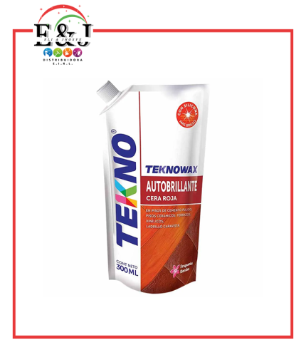 CERA AUTOBRILLANTE ROJA 300ML TEKNO