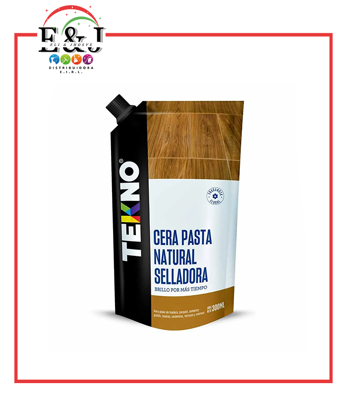 CERA PASTA NATURAL SELLADORA 300ML TEKNO