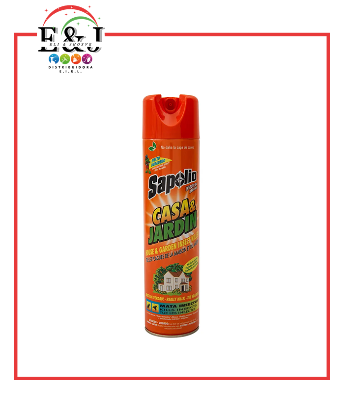 INSECTICIDA CASA Y JARDIN 360ML SAPOLIO