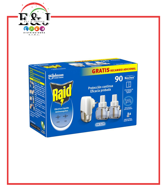 INSECTICIDA ELECTRICO LIQUIDO ANTIMOSQUITOS RAID