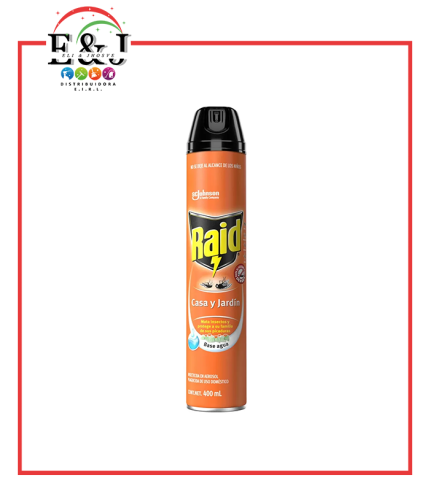 INSECTICIDA MATA INSECTOS CASA Y JARDIN RAID