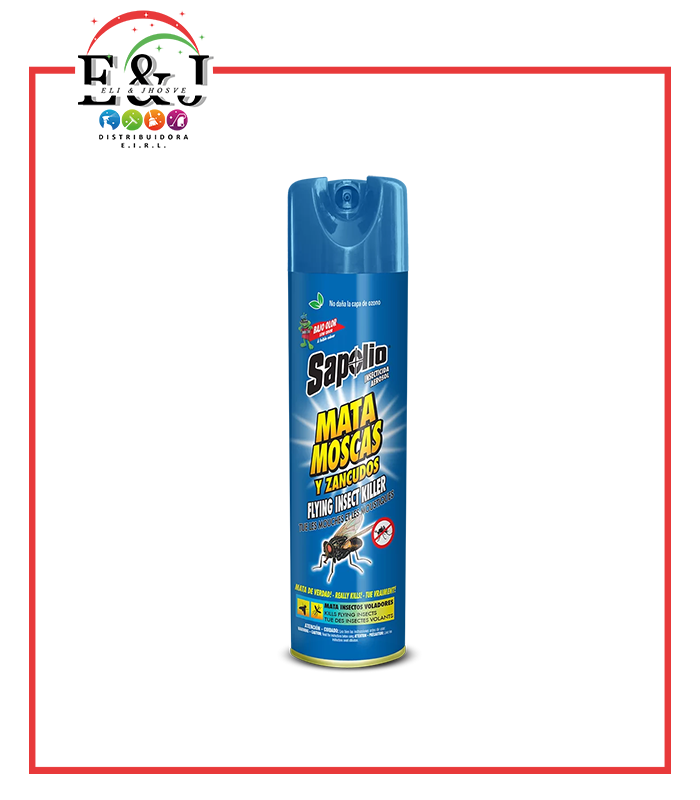 INSECTICIDA MATA MOSCAS Y ZANCUDOS 360ML SAPOLIO